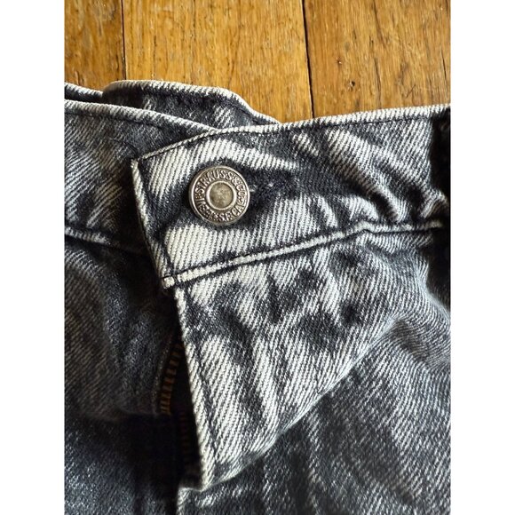 Vintage Acid Wash Denim Jeans 90s Style High Waist Relaxed Fit Unisex Retro Cool - Picture 5 of 13